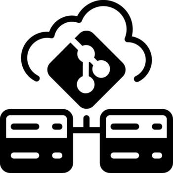 Git Integration Semi Solid Icon vector