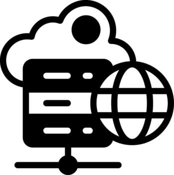Shared Hosting Semi Solid Icon vector
