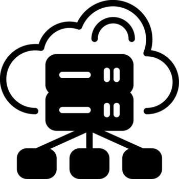 Load Balancing Semi Solid Icon vector