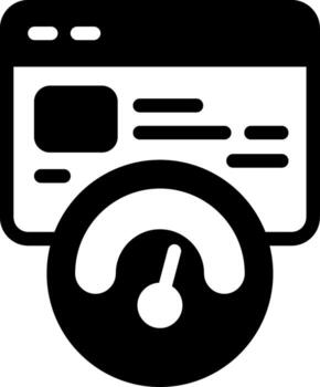 banda ancha semi sólido icono vector