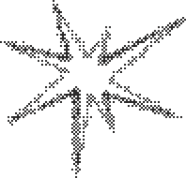 onregelmatig bitmap ster. abstract willekeurig stekelig vonk met meetkundig funky knippert en stralen. y2k retro fonkeling png