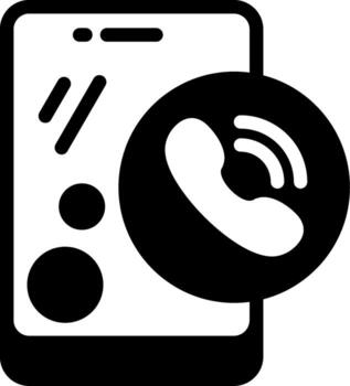 teléfono semi sólido icono vector