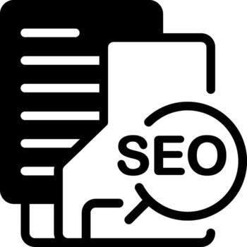 SEO Folder Semi Solid Icon vector