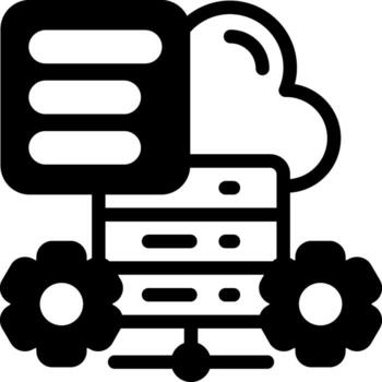 WordPress hosting features Semi Solid Icon vector