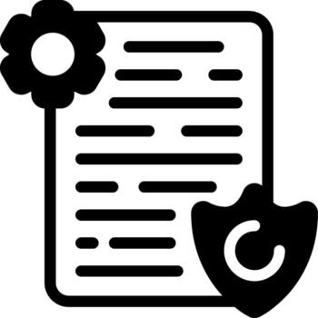 Security features Semi Solid Icon vector