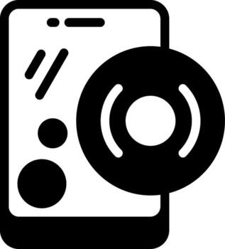 eliminar semi sólido icono vector