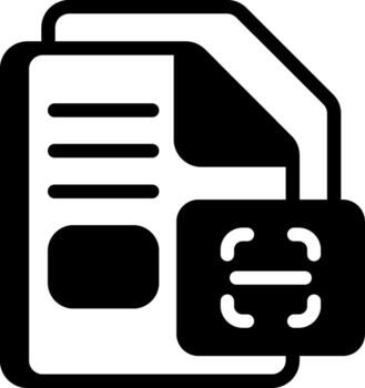 Document scanned as PDF image Design vector