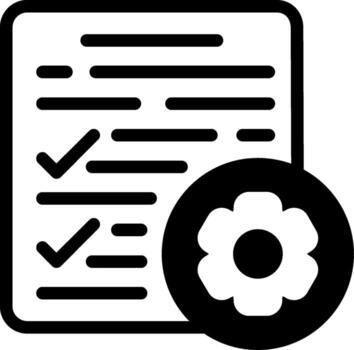 característica especificaciones semi sólido icono vector