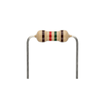 attraverso buco fisso resistore con colore codice bande è un elettrico componente per un' circuito png