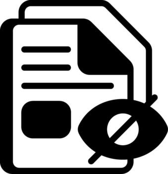 Invisible or hidden system file Design vector