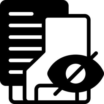 Private Folder Semi Solid Icon vector