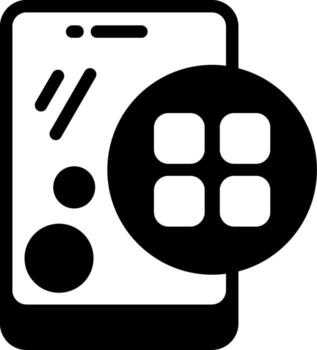 Menu Semi Solid Icon vector