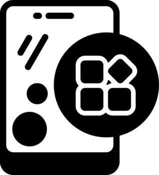 APPS Semi Solid Icon vector