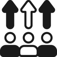 autorizar más semi sólido icono vector