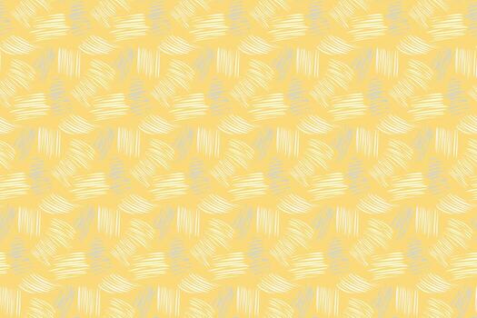 sin costura resumen modelo con mano dibujado crema y gris bosquejo líneas en un calentar amarillo antecedentes. moderno, mínimo, y elegante diseño para tela, envase, y decoración vector