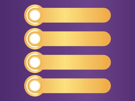 Modern Rounded Buttons or List Items for Digital Layouts vector