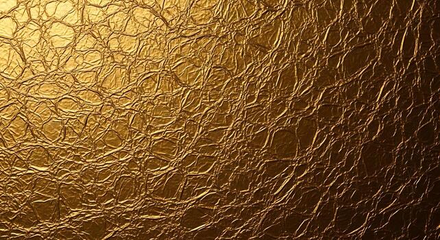 Textured golden surface with rippling light reflections creating abstract patterns and warm ambiance photo