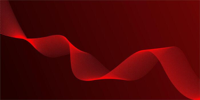 Abstract red gradient background with shining lines waves. modern background for banner, poster, cover, brochure,flyer,website vector