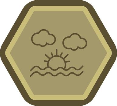 Sunset Interactive UI Design vector