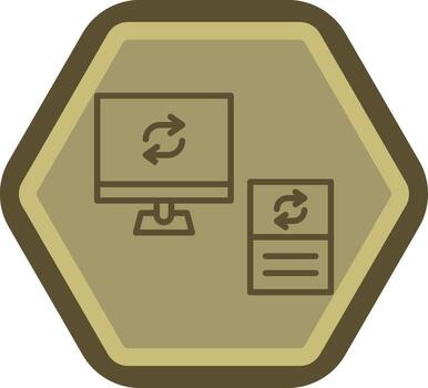 datos sincronización color mejorado gráfico vector