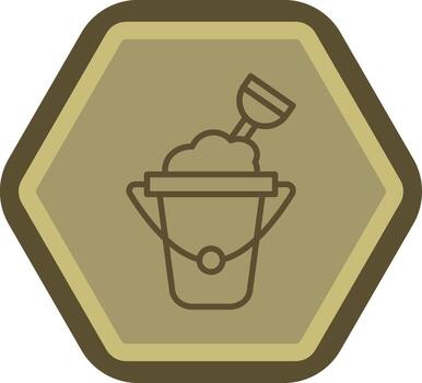 Sand Bucket Interactive UI Design vector