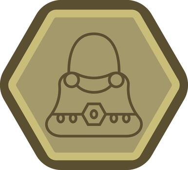 Hand Bag Interactive UI Design vector