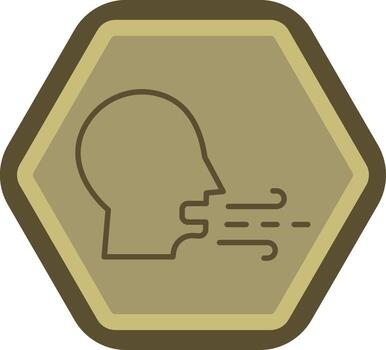 Deep Breathing Clean Frame Object vector