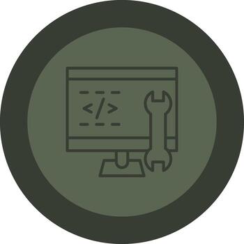 Code Engineering Flat Symbol vector