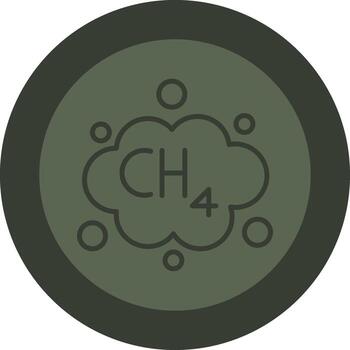 Methane Sharp Edge Visual vector