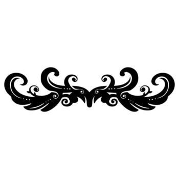 Element Vintage Batik Illustration vector