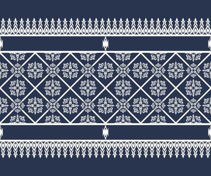 un elegante, intrincado geométrico modelo con floral elementos, Perfecto para textil y diseño proyectos el modelo es llamativo y detallado, demostración un toque de sofisticación vector