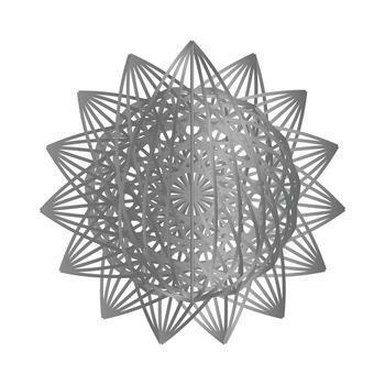 gris geométrico estrella modelo con radiante líneas y detallado simetría, ideal para resumen arte, digital diseño, antecedentes, o decorativo proyectos vector