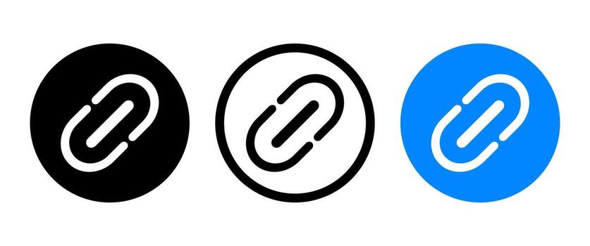 Link Icon, Black Share Button icon, URL symbol, Isolate Modern Outline icon for Social media, app menu, web graphic elements, Network clip art, Digital vector