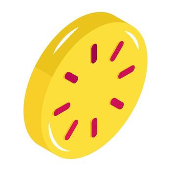 un único isométrica plano icono de cargando vector