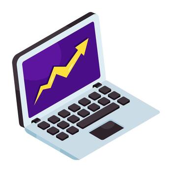 en línea datos analítica icono aislado en blanco antecedentes vector