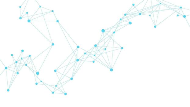 resumen Ciencias y tecnología antecedentes con azul conectando puntos y líneas. futurista comunicación, química, y neuronas vector