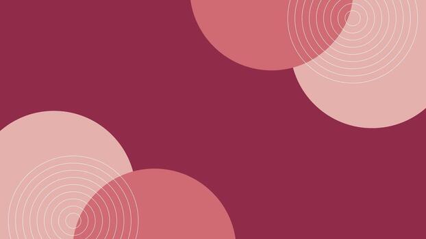 moderno resumen geométrico antecedentes con superposición círculos y concéntrico línea patrones en rojo y rosado tonos vector