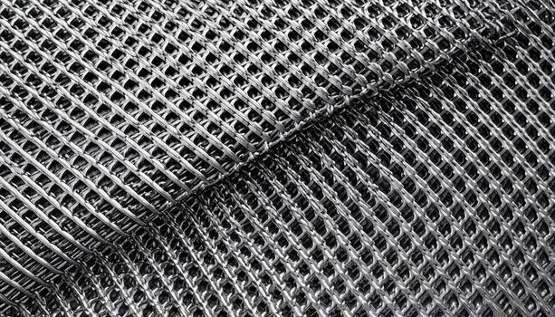 Close up moire interference from two mesh layers grayscale wallpaper background representing optical pattern detail suitable for abstract design photo
