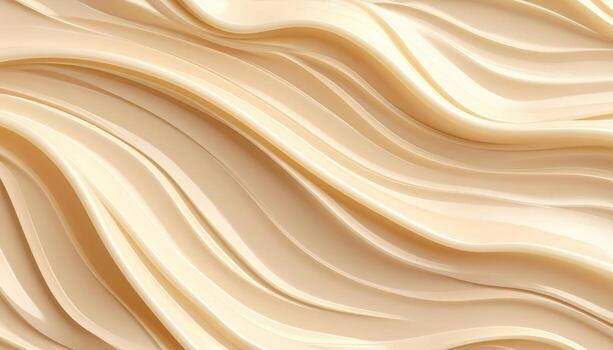 Close up encaustic wax surface ripples creamy gradient wallpaper background representing artistic material detail suitable for creative design photo