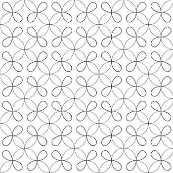 Abstract floral loop design with repetitive petal like curves in a seamless pattern, perfect for modern art and decorative background vector