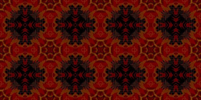 Luxurious ornamental seamless pattern in deep red and black. Abstract baroque or damask-style repeating background. Modern wallpaper or textile design with a classic, rich motif. tile pattern vector
