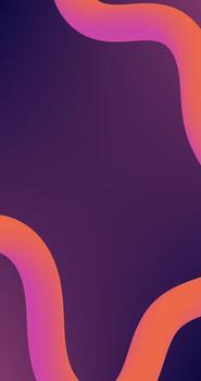 Purple Orange Gradient Copy Space Abstract background with Fluid Curve lines for design vector