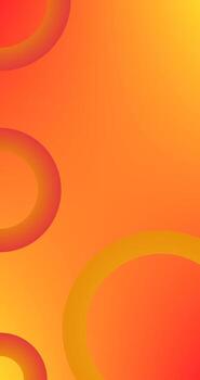 Orange abstract background with circles and Copy Space for graphic design vector