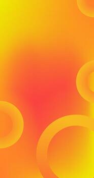 Copy Space Abstract background with circles in Orange and yellow Gradient vector