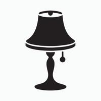 Bedside lamp minimalist solid icon home decor vector