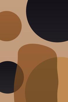 contemporáneo resumen diseño con geométrico formas y suave tonos vector