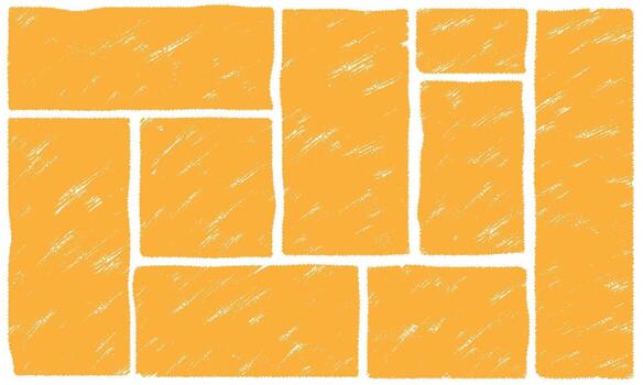 Frame border yellow ink drawn collection. Textured square rectangle empty doodle shapes. Set of crayon text boxes for backdrops vector