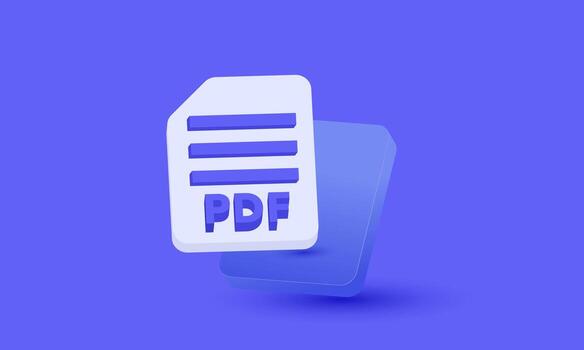 3d file pdf format design icon illustration vector