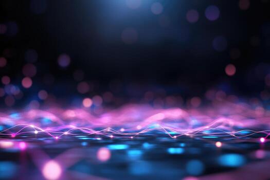 Abstract data network visualization futuristic technology background photo