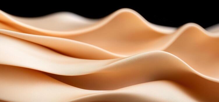 Abstract beige wave texture background smooth flowing curves pattern cream color palette design element photo